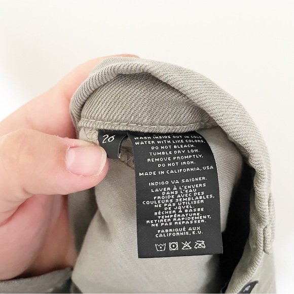 J Brand Croft Olive Green Slouchy Cargo Pants Size 26 Military Inspired Fatigue - Picture 10 of 11